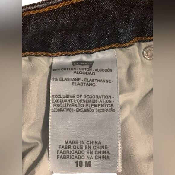 Levi's Jeans Mid Rise Skinny Dark Wash Womens Size 10 M - Picture 4 of 10
